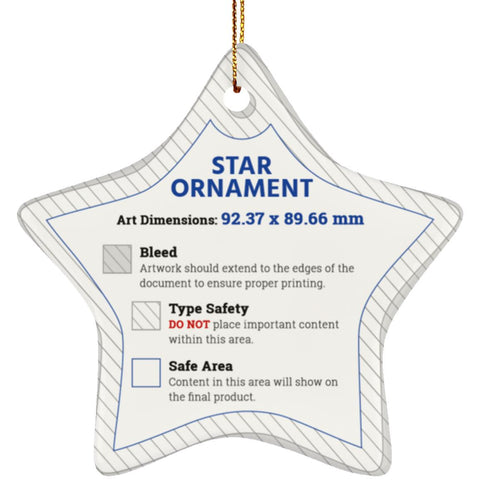SUBORNS Ceramic Star Ornament