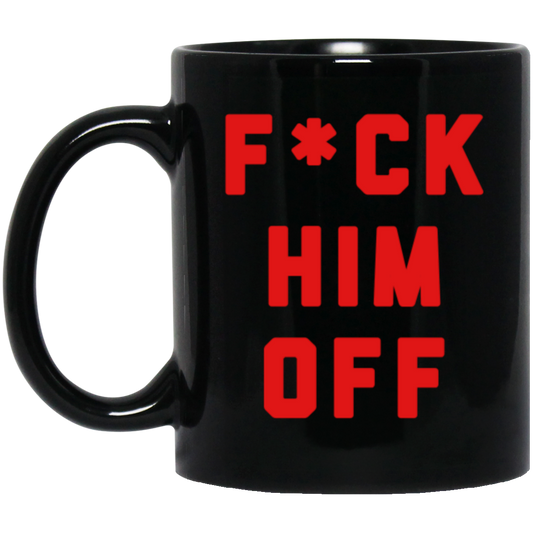 F Off 11 oz. Black Mug