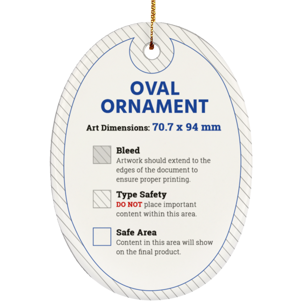 Assigned Oval Ornament