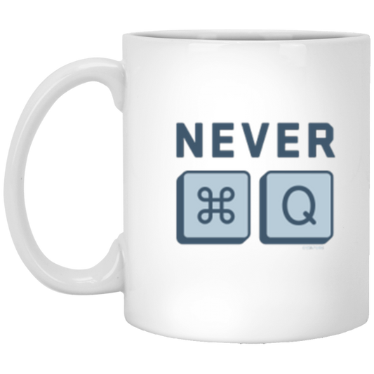 MAC_NEVER-QUIT_MUG XP8434 11 oz. White Mug