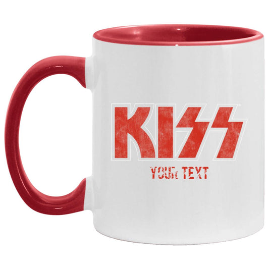 Personalized Kiss 11 oz. Accent Mug