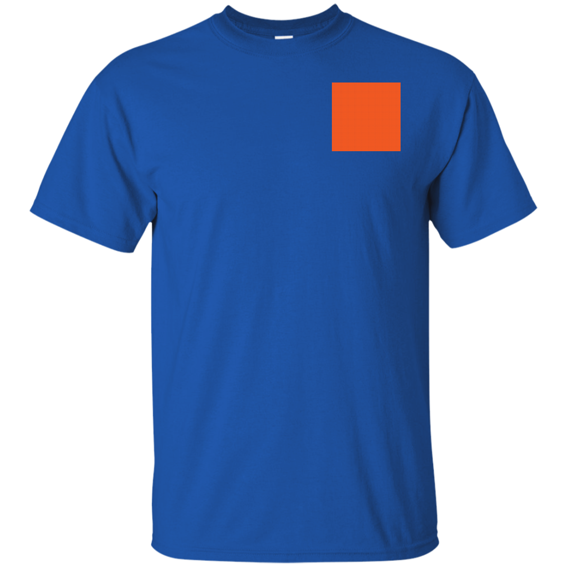 Left Chest Orange Gildan T-Shirt