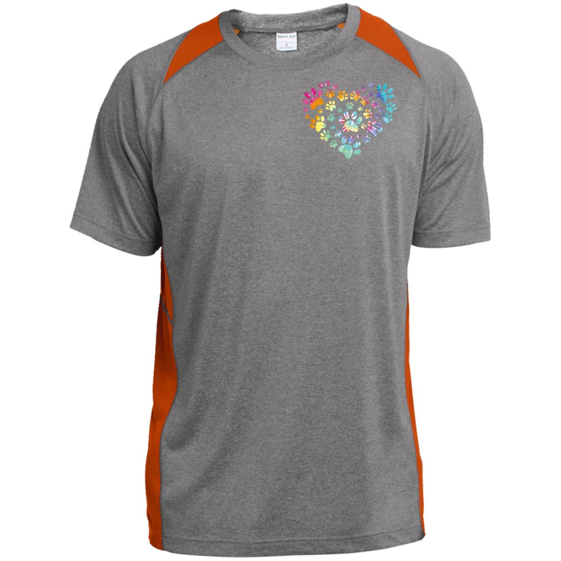ST361 Heather Colorblock Poly T-Shirt
