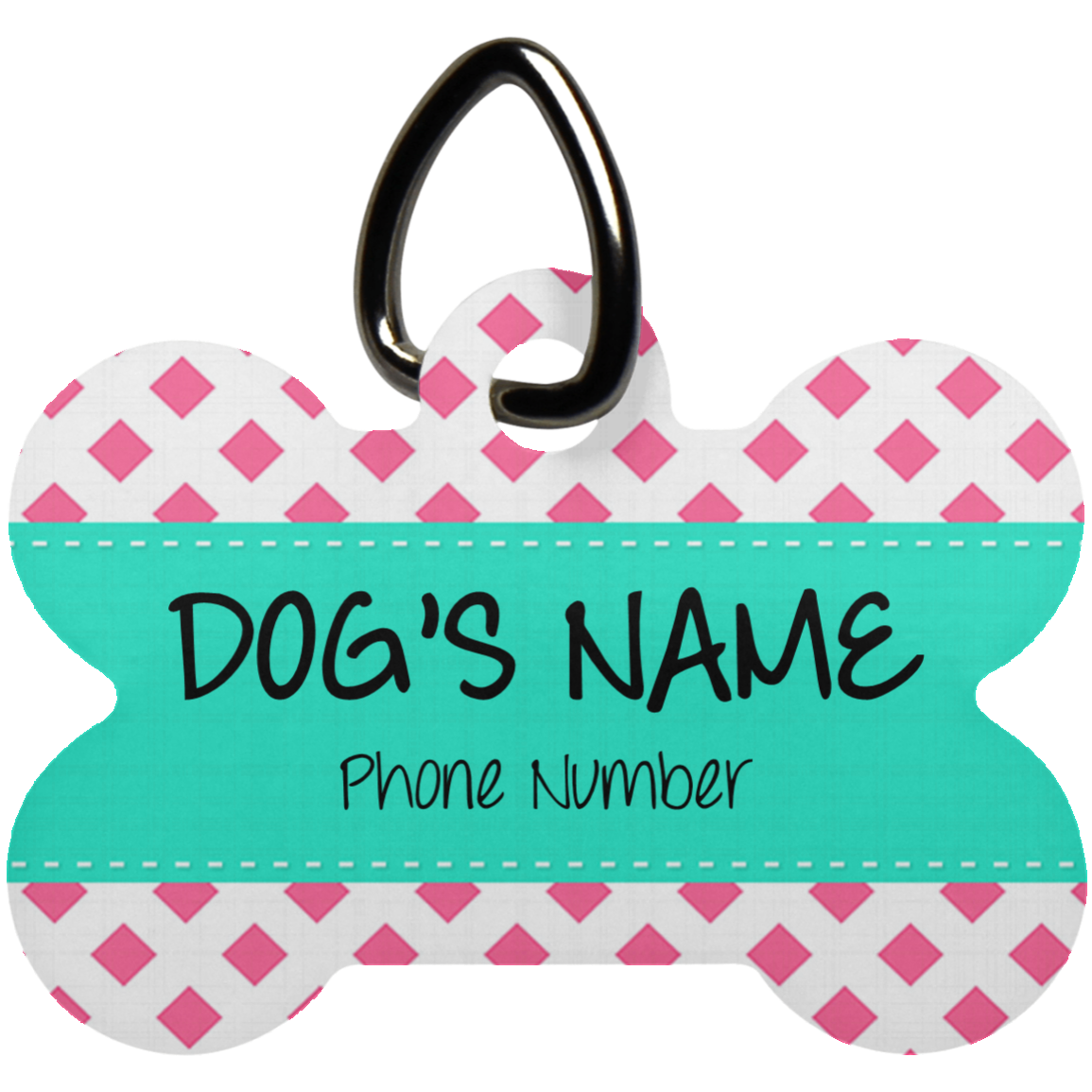 Personalized - Name and Number Dog Bone Pet Tag